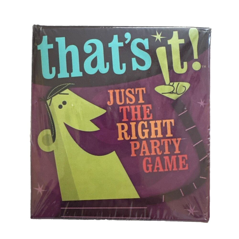 That's It! Just the Right Party Game NEW Sealed - GameWright Brand